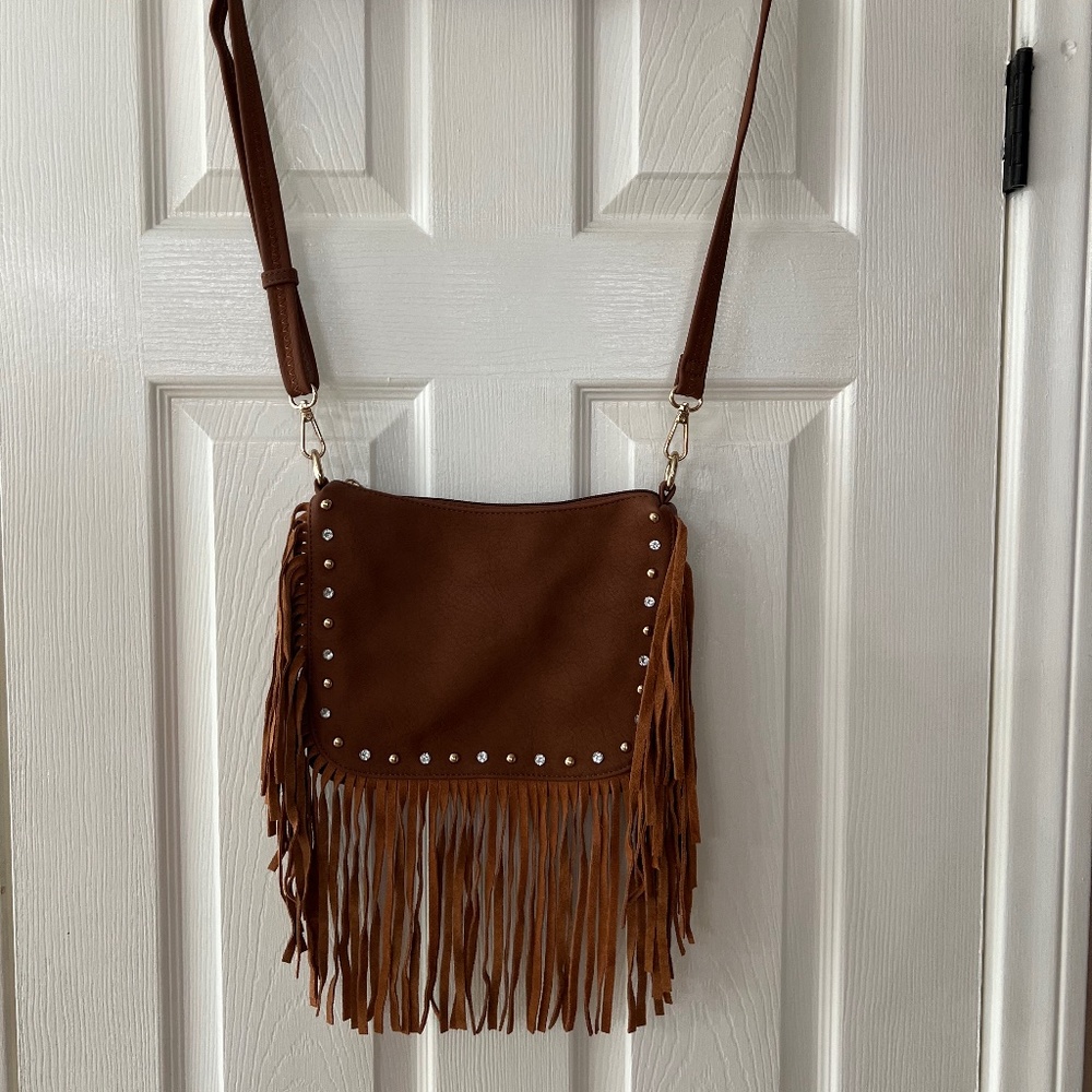 Leather Fringe Purse